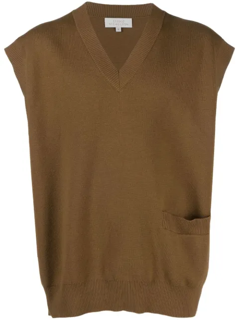 Studio Nicholson V-neck knitted vest