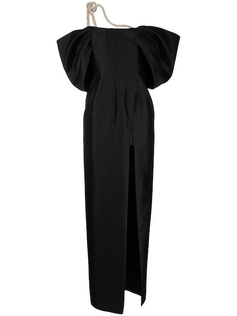 Rachel Gilbert Lexie off-shoulder gown