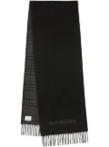 Burberry Vintage Check reversible cashmere scarf - Black