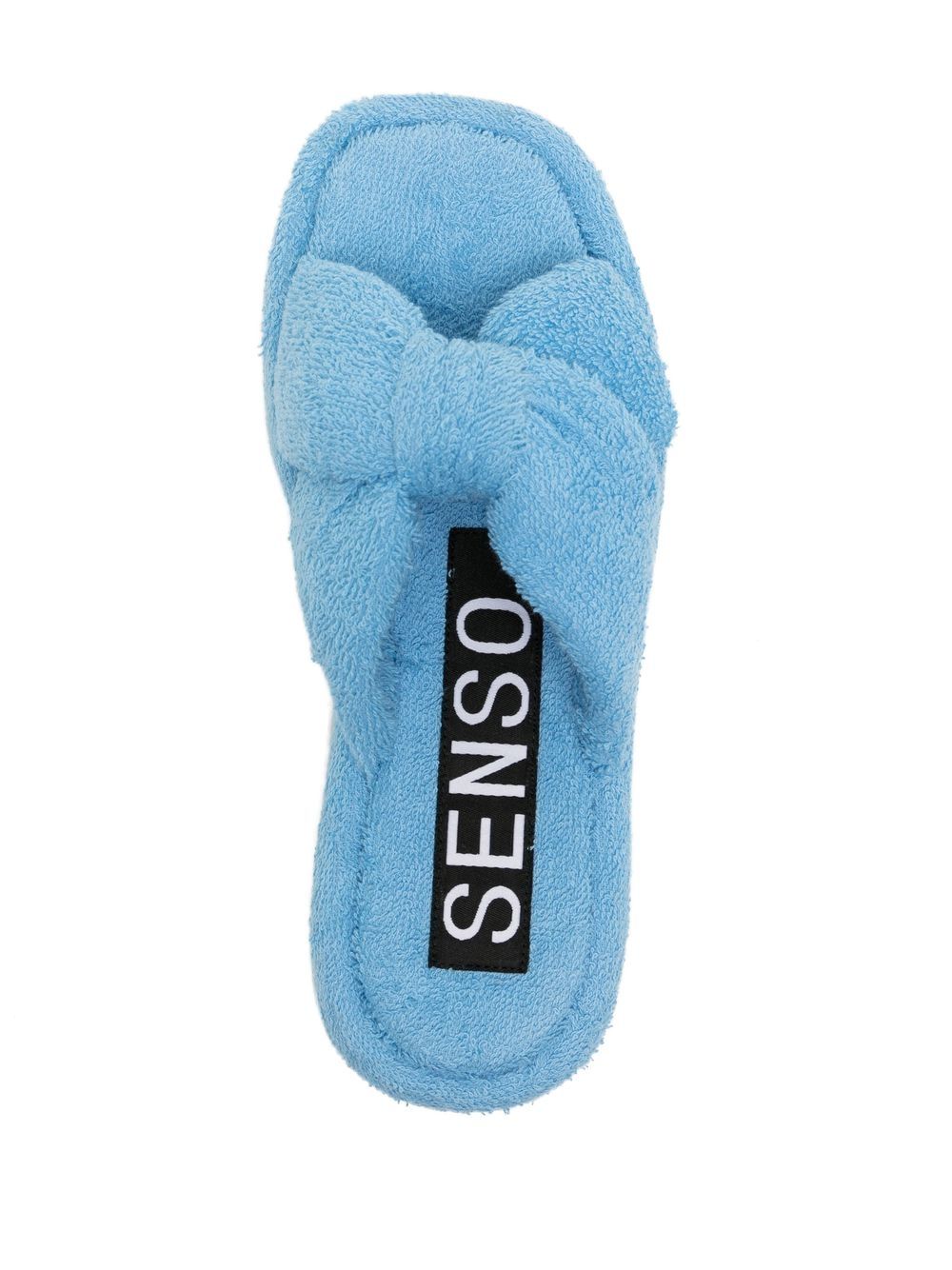 Shop Senso Bubbles Terry-cloth Effect Sandals In Blau