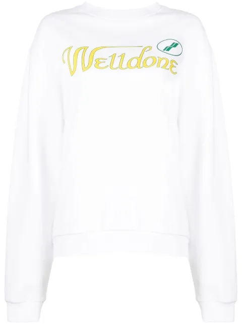 We11done hoodie con logo estampado