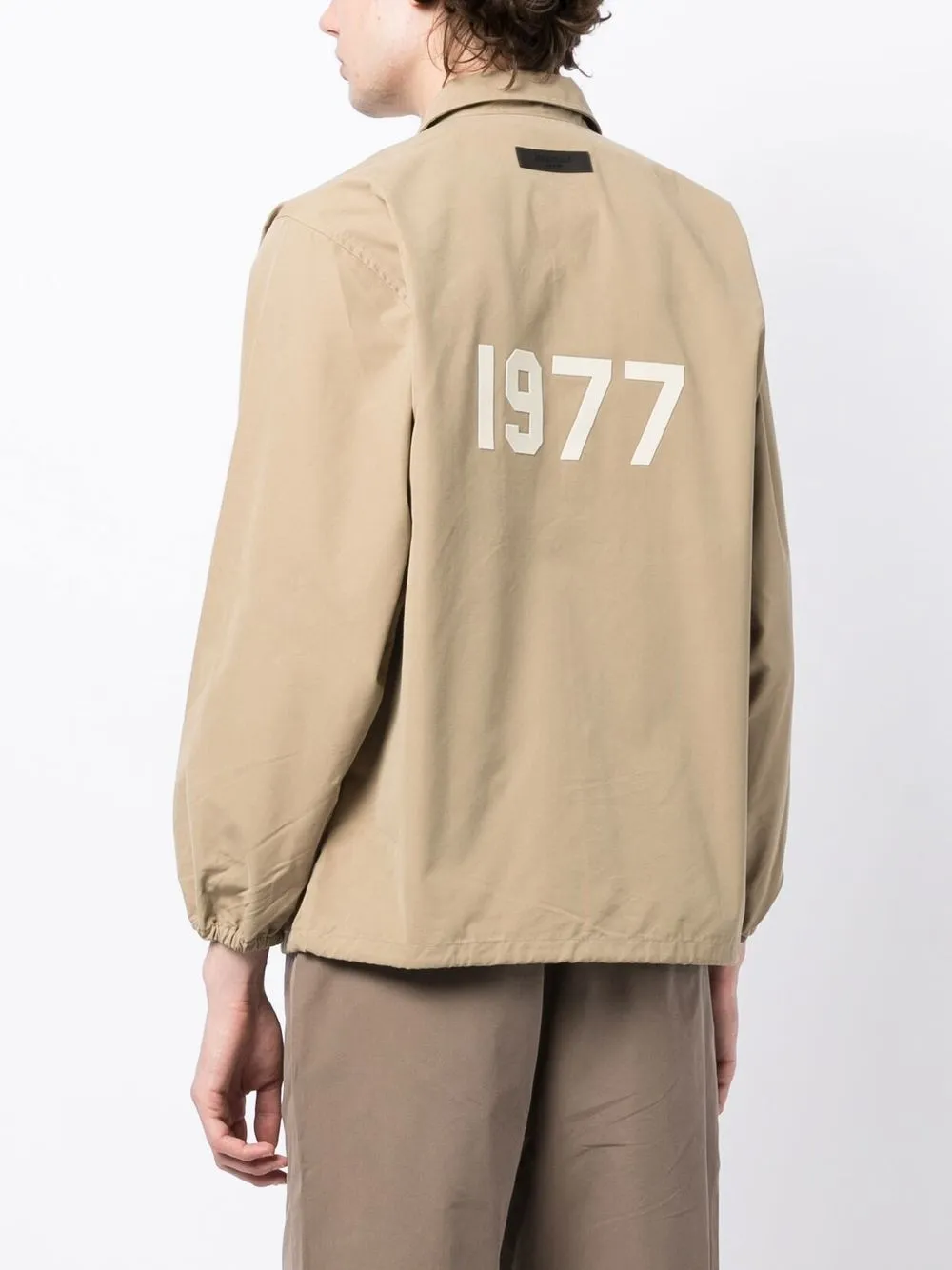 FEAR OF GOD ESSENTIALS Shirtjack met print Beige
