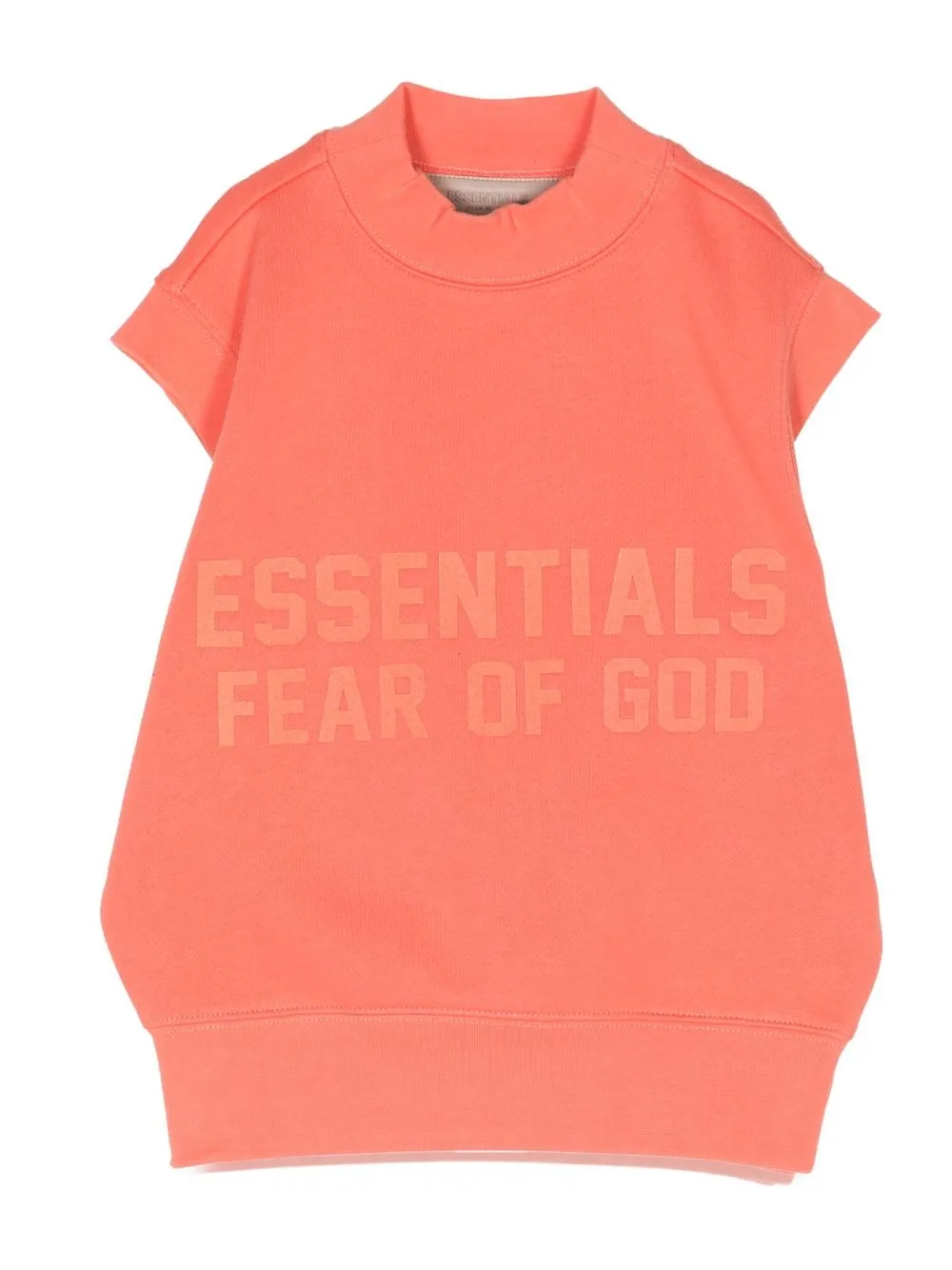 

FEAR OF GOD ESSENTIALS logo-print sleeveless hoodie - Pink