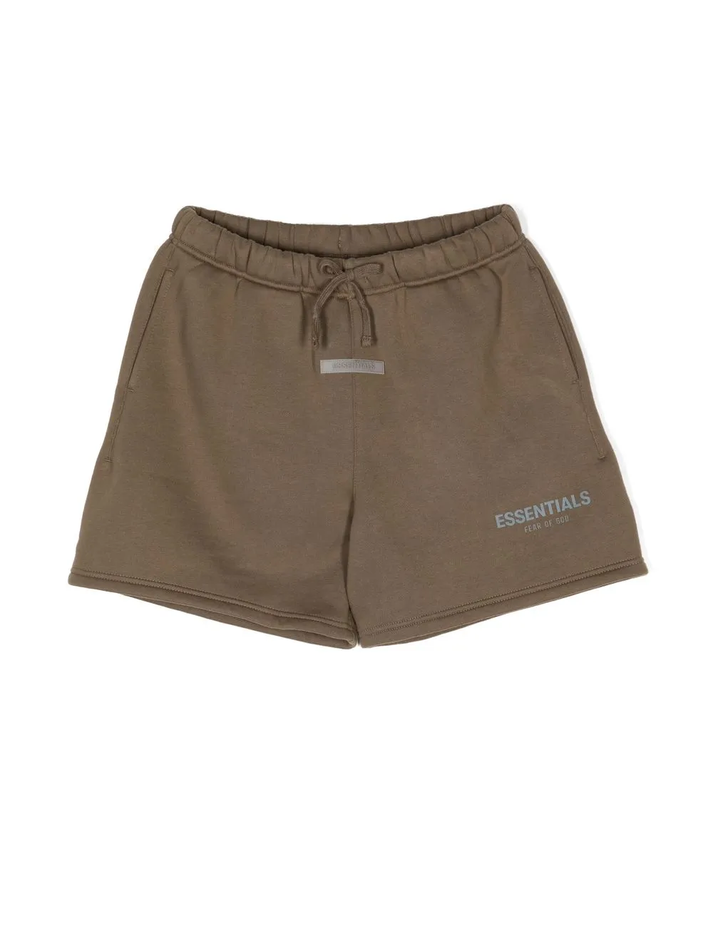 

FEAR OF GOD ESSENTIALS logo-print track shorts - Brown
