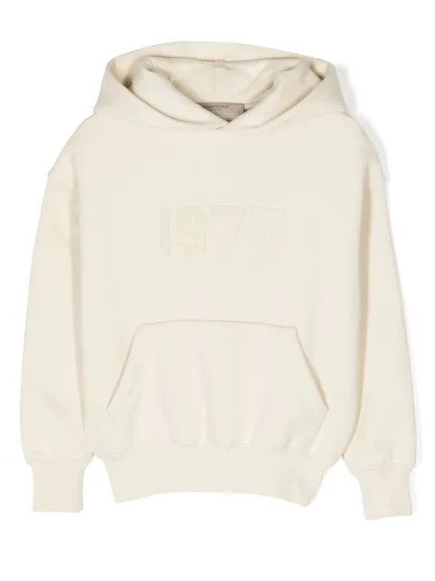 FEAR OF GOD ESSENTIALS number-print long-sleeve hoodie 
