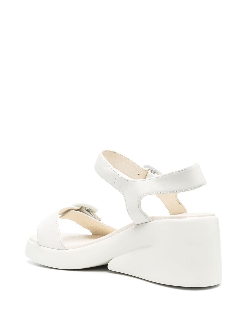 Shop Camper Kaah Buckled Wedges In White