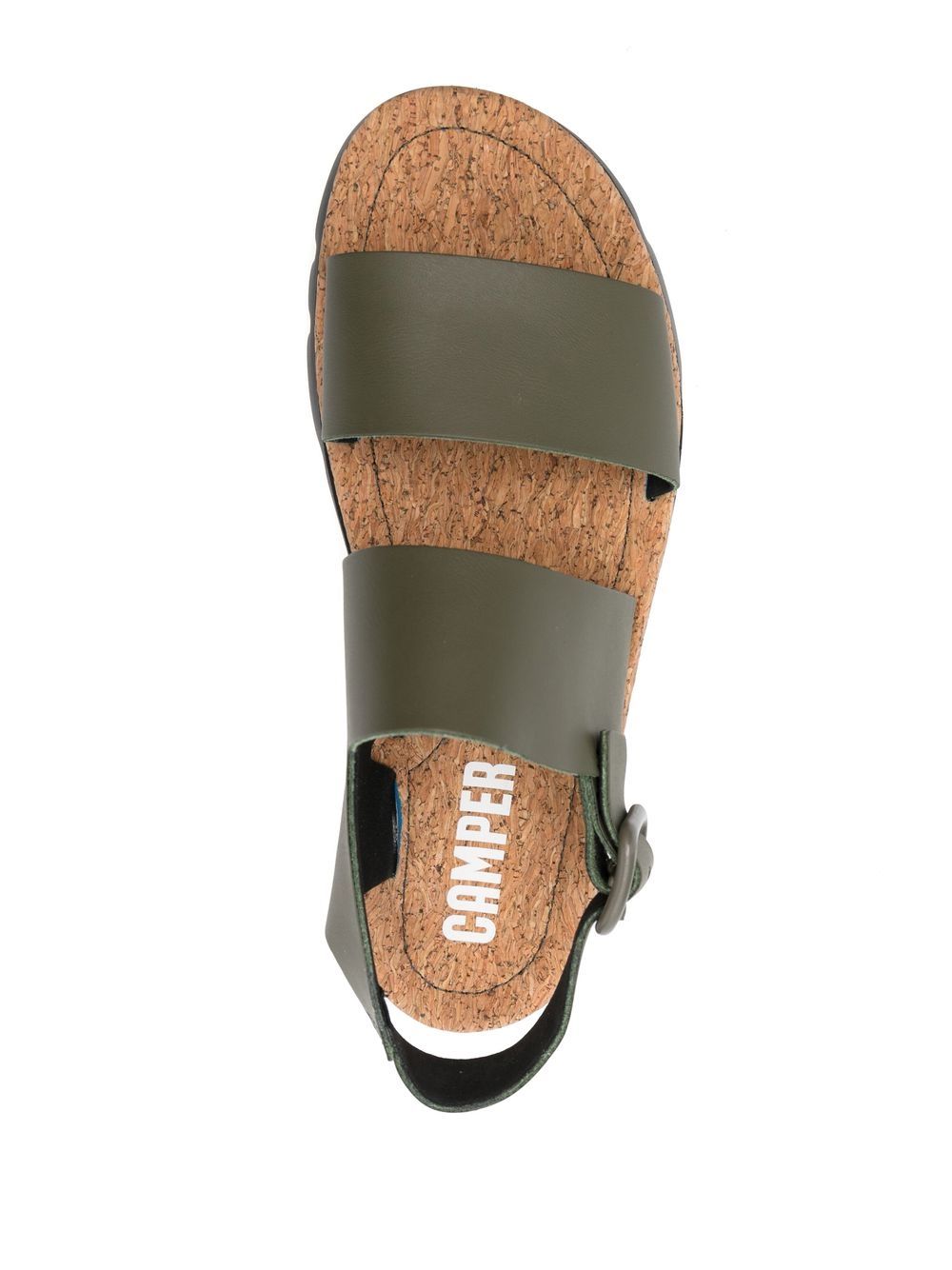 Shop Camper Oruga Sling-back Sandals In Green