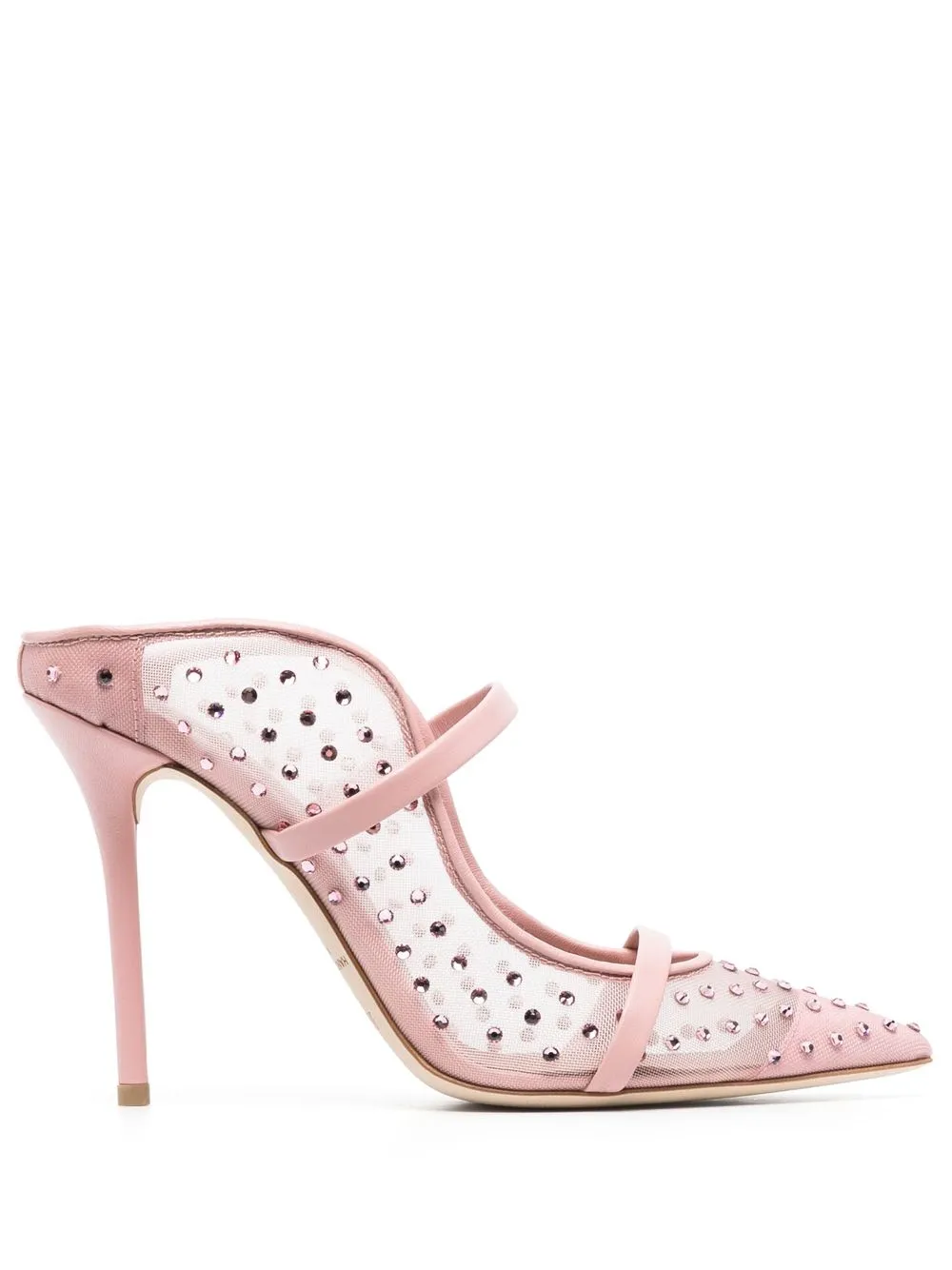 

Malone Souliers Maureen rhinestone-embellished mules - Pink