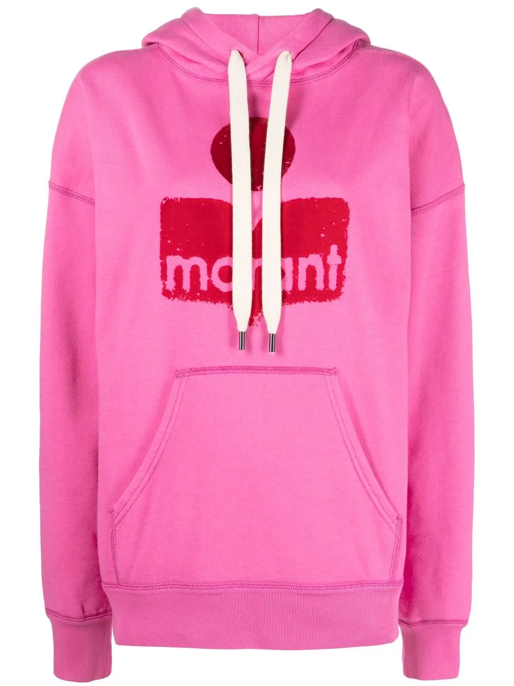 

Isabel Marant Étoile logo-print drawstring hoodie - Pink