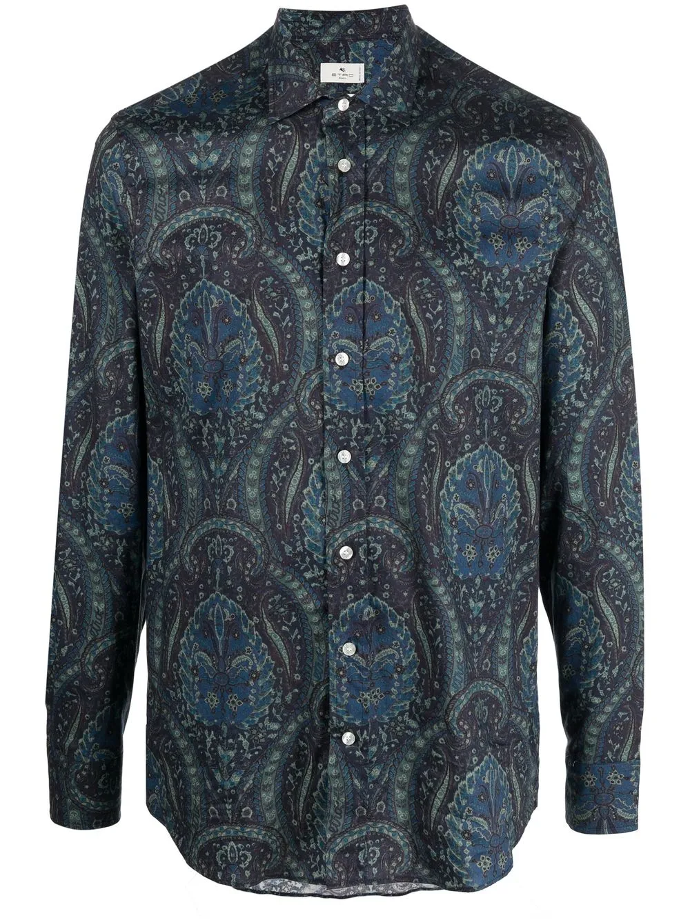 

ETRO paisley-print button-up shirt - Blue