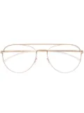 Mykita Eero pilot-frame glasses - Silver