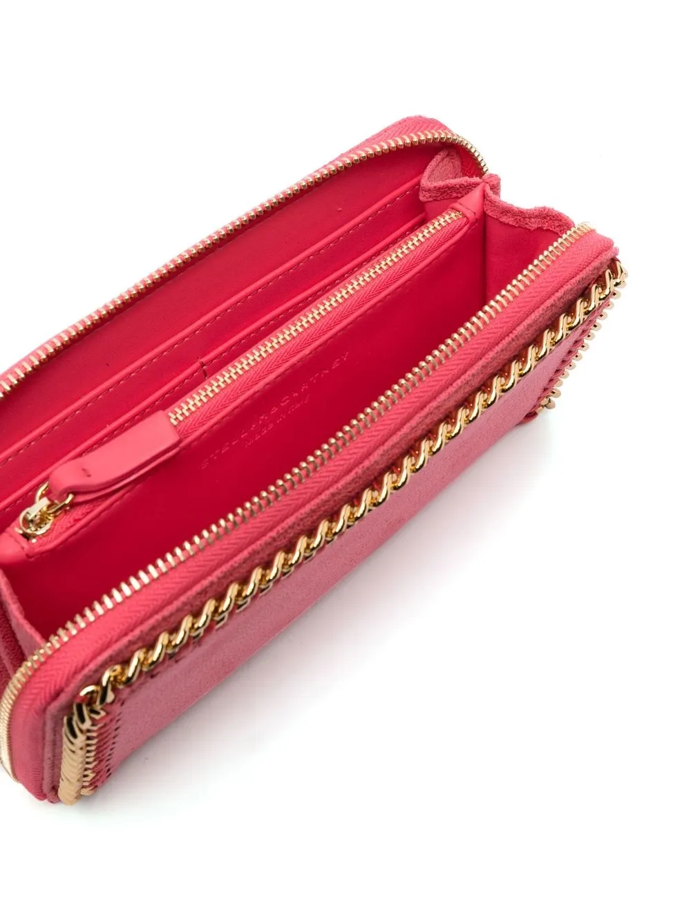 Stella Mccartney Falabella Chain-detail Wallet In Pink