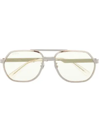 Gucci Eyewear ナビゲーターフレーム サングラス - Farfetch