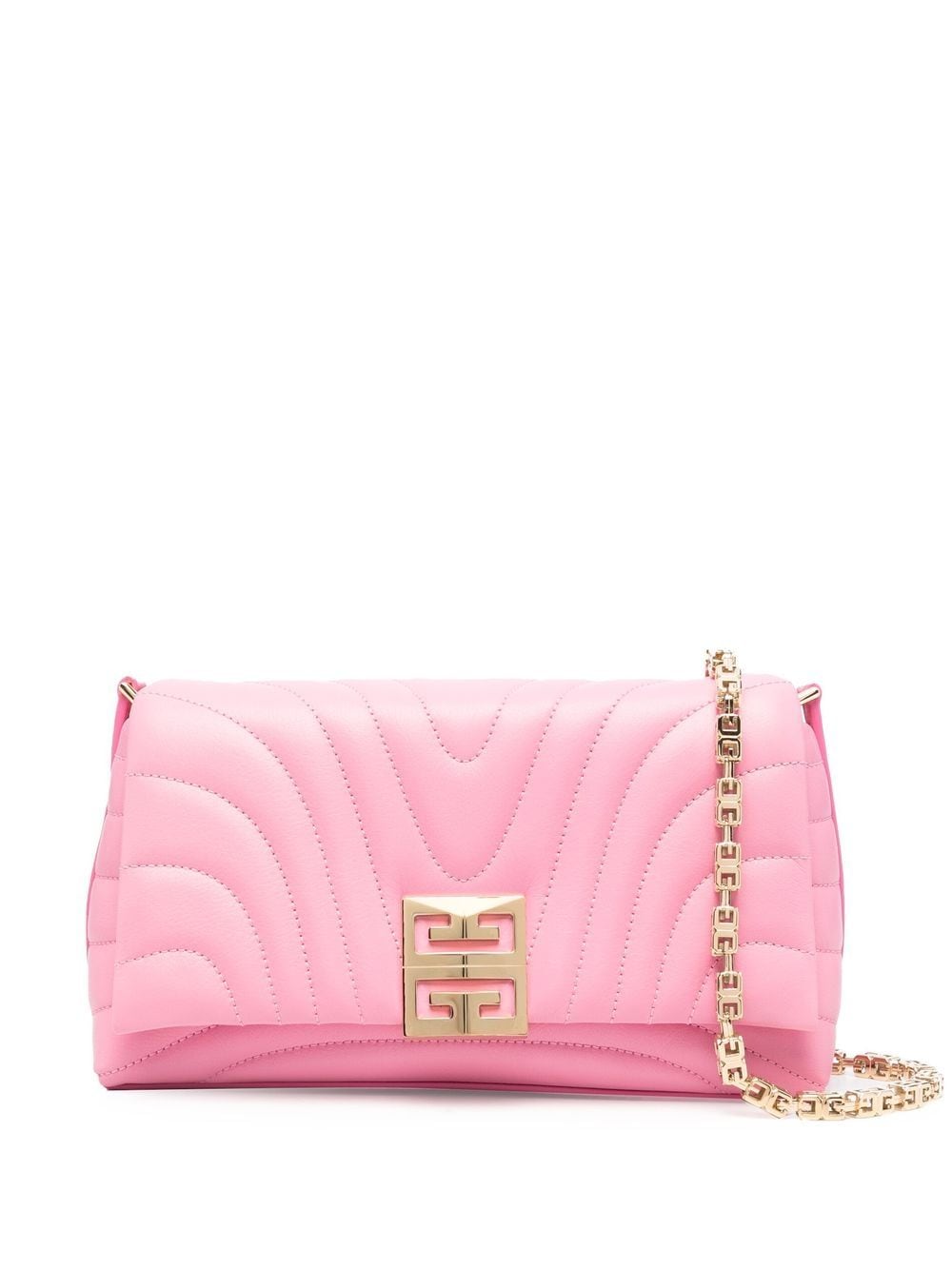 Givenchy Small 4g Soft Quilted Leather Bag In Pink