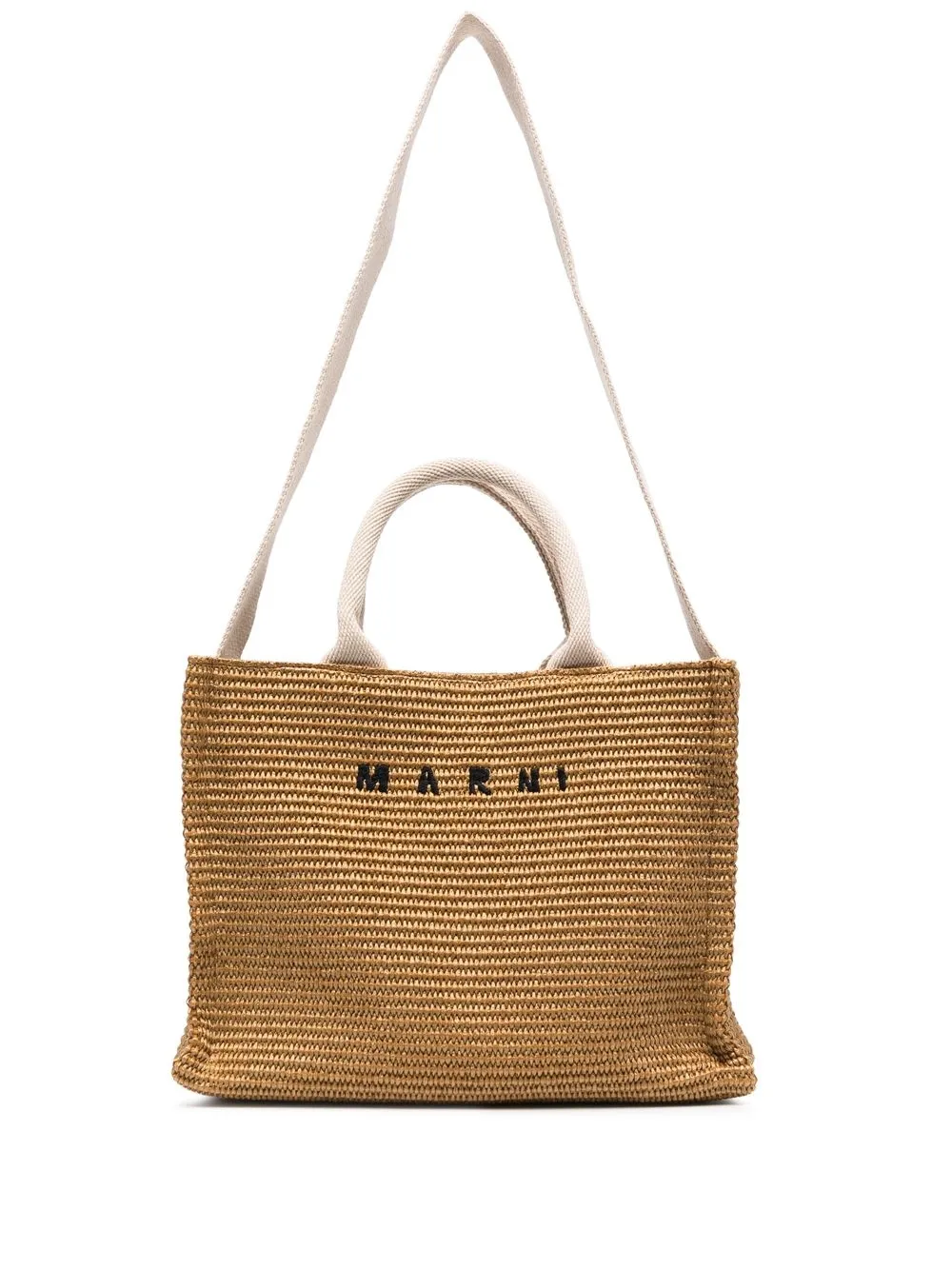 

Marni logo-print tote bag - Brown