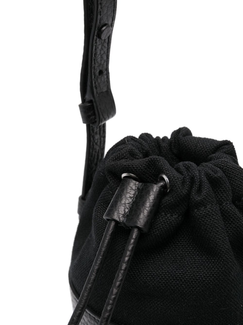 Shop Maison Margiela Mini 5ac Bucket Bag In Black