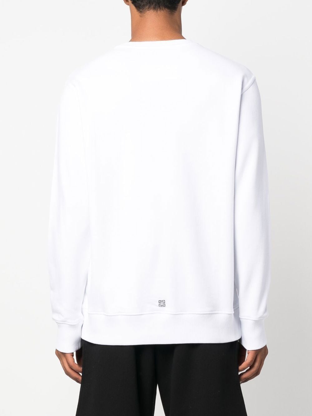 Shop Givenchy Logo-print Cotton Sweatshirt In White