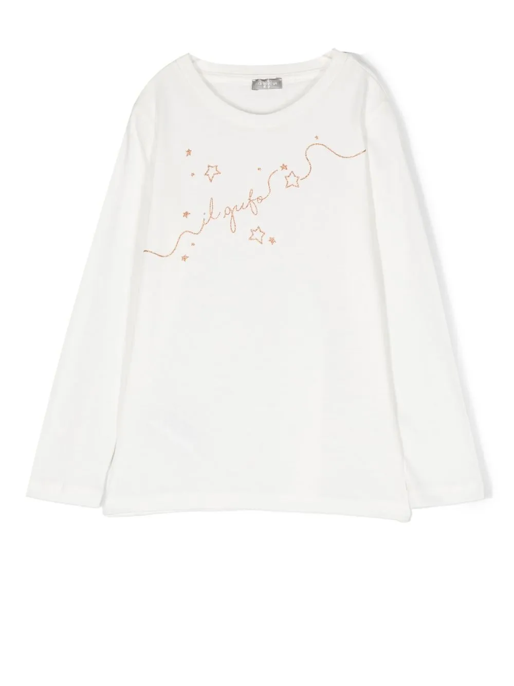 

Il Gufo logo-print long-sleeved T-shirt - White