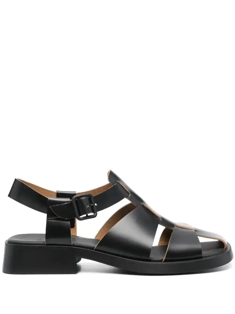 Shop Camper Dana Buckled Sandals In Black