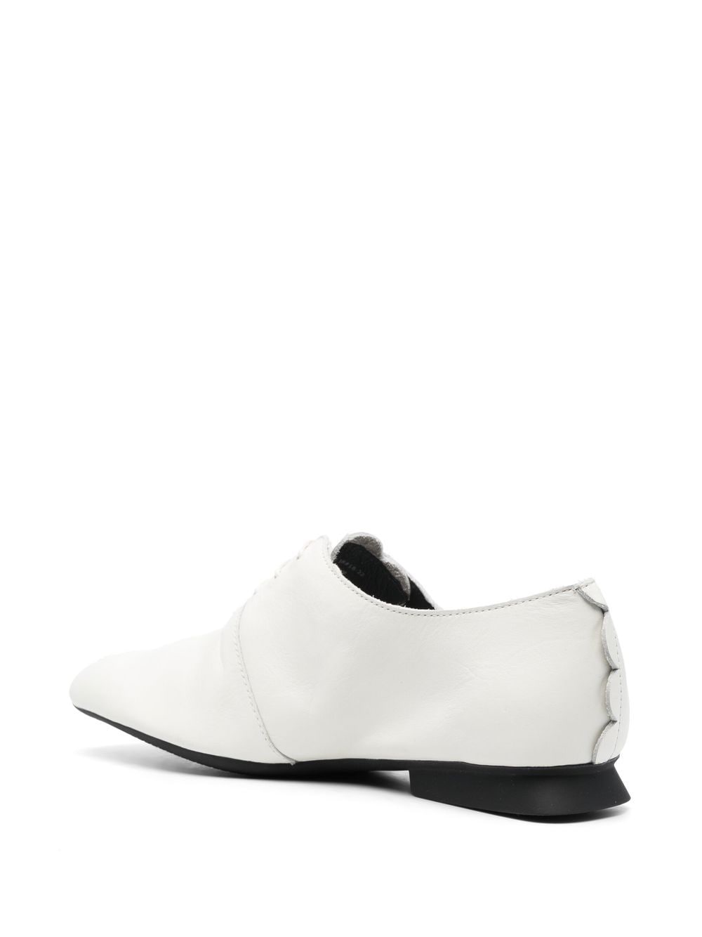 Shop Camper Lace-up Ballerina Shoes In White