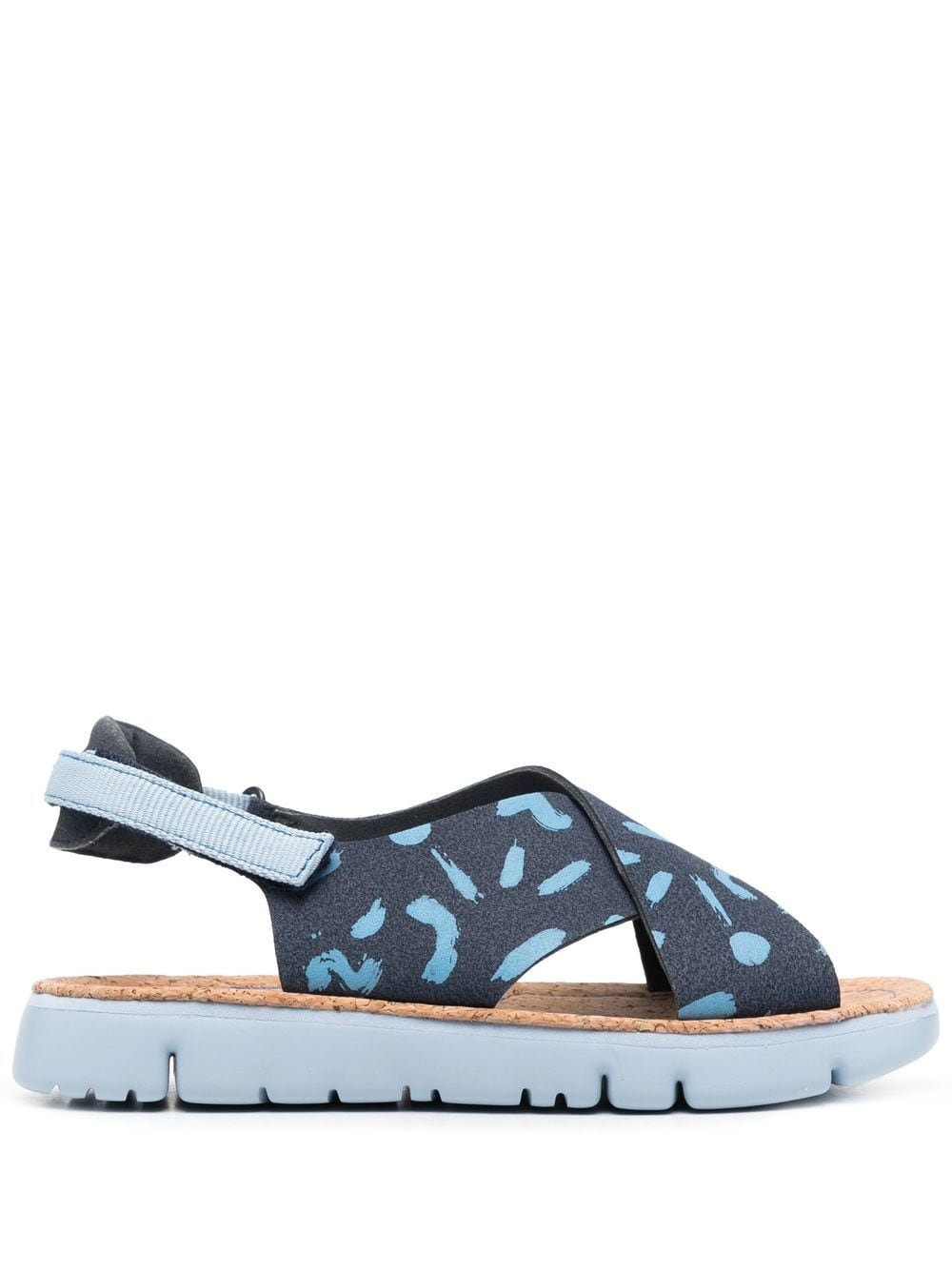 

Camper Oruga crossover-strap sandals - Blue