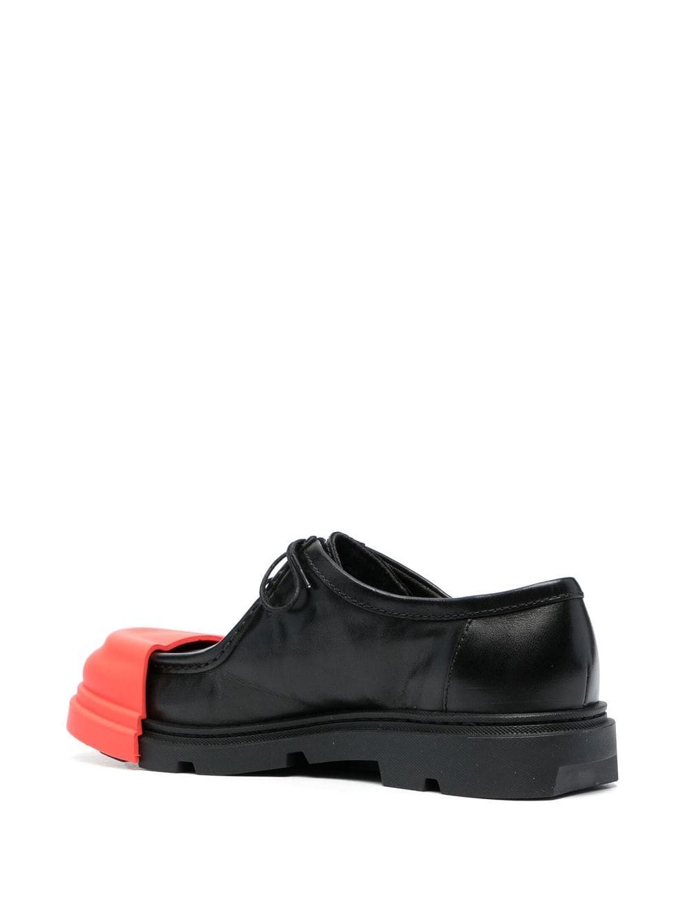Shop Camper Junction Two-tone Lace-up Loafers In Black