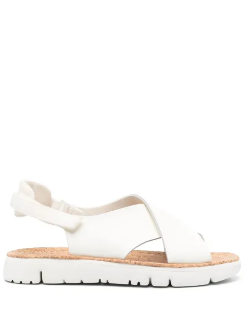 Camper Oruga crossover-strap leather sandals