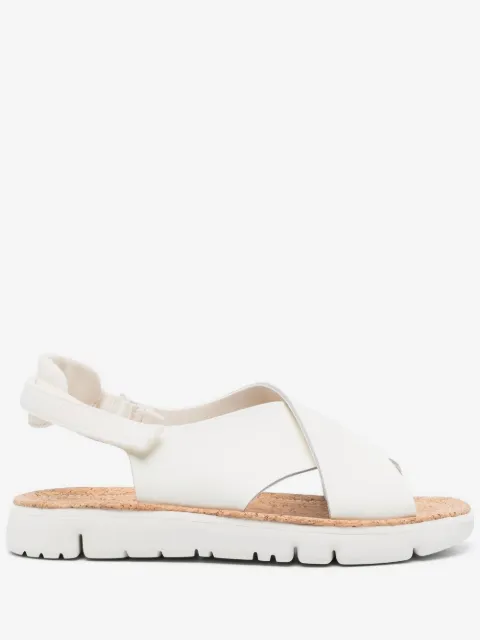 Camper Oruga crossover-strap leather sandals