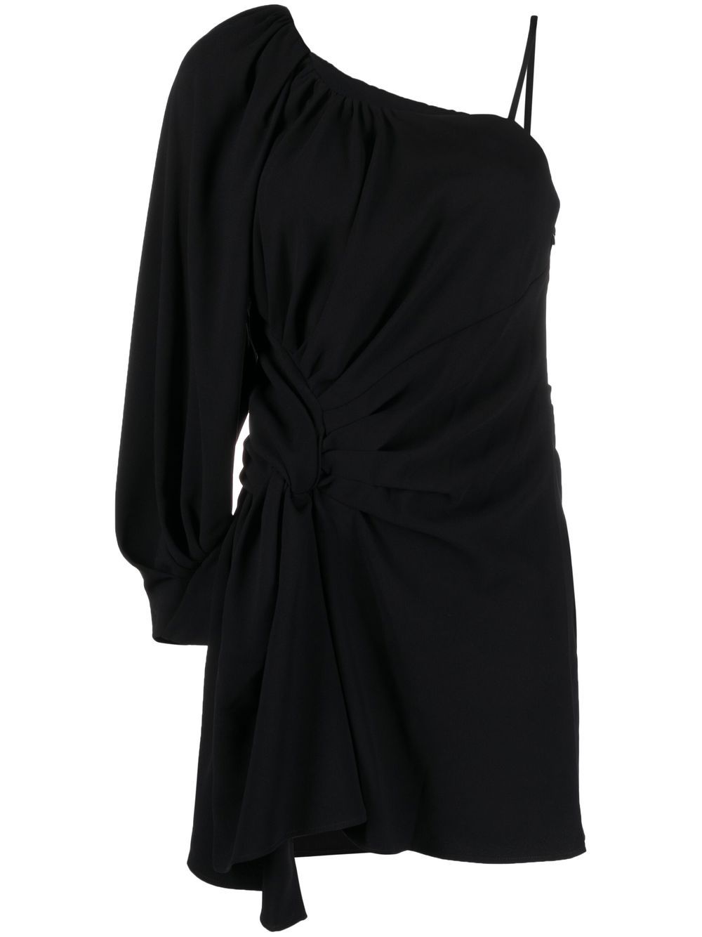 IRO one-shoulder asymmetric-hem dress - Black