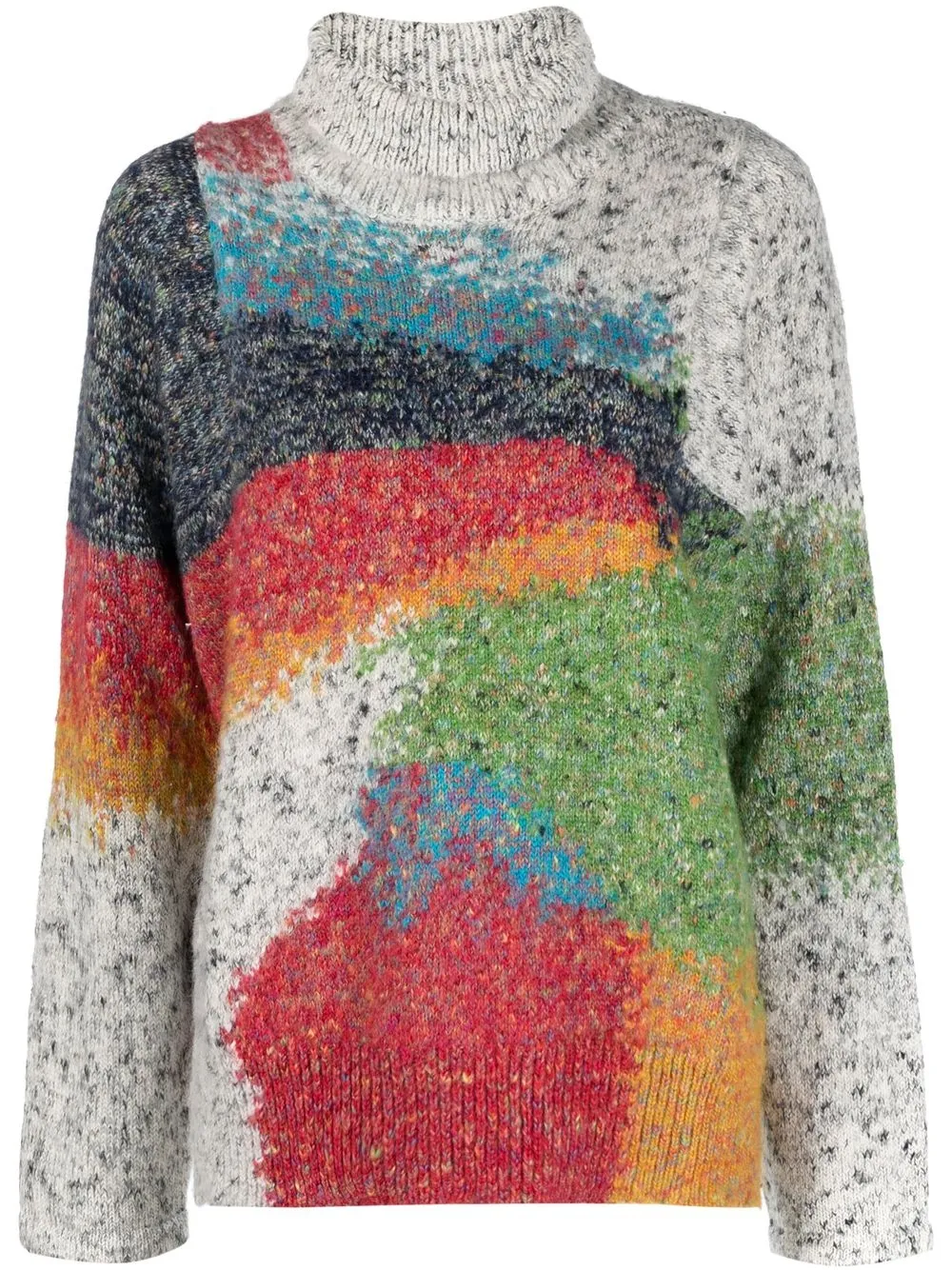 

Paul Smith intarsia-knit roll-neck jumper - Grey