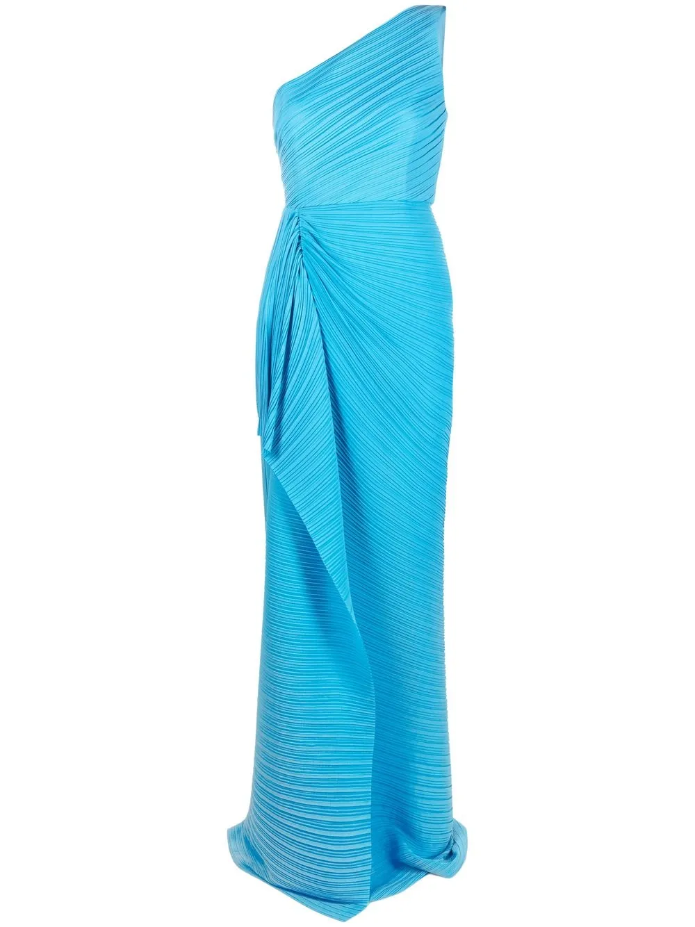 

Solace London vestido de fiesta drapeado - Azul