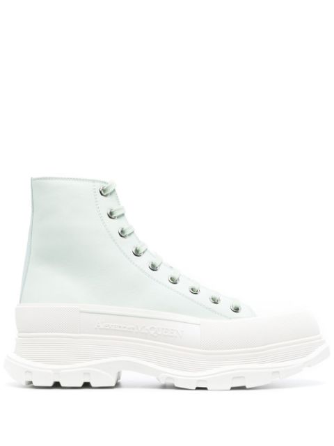 Alexander McQueen Bota cano curto Tread Slick