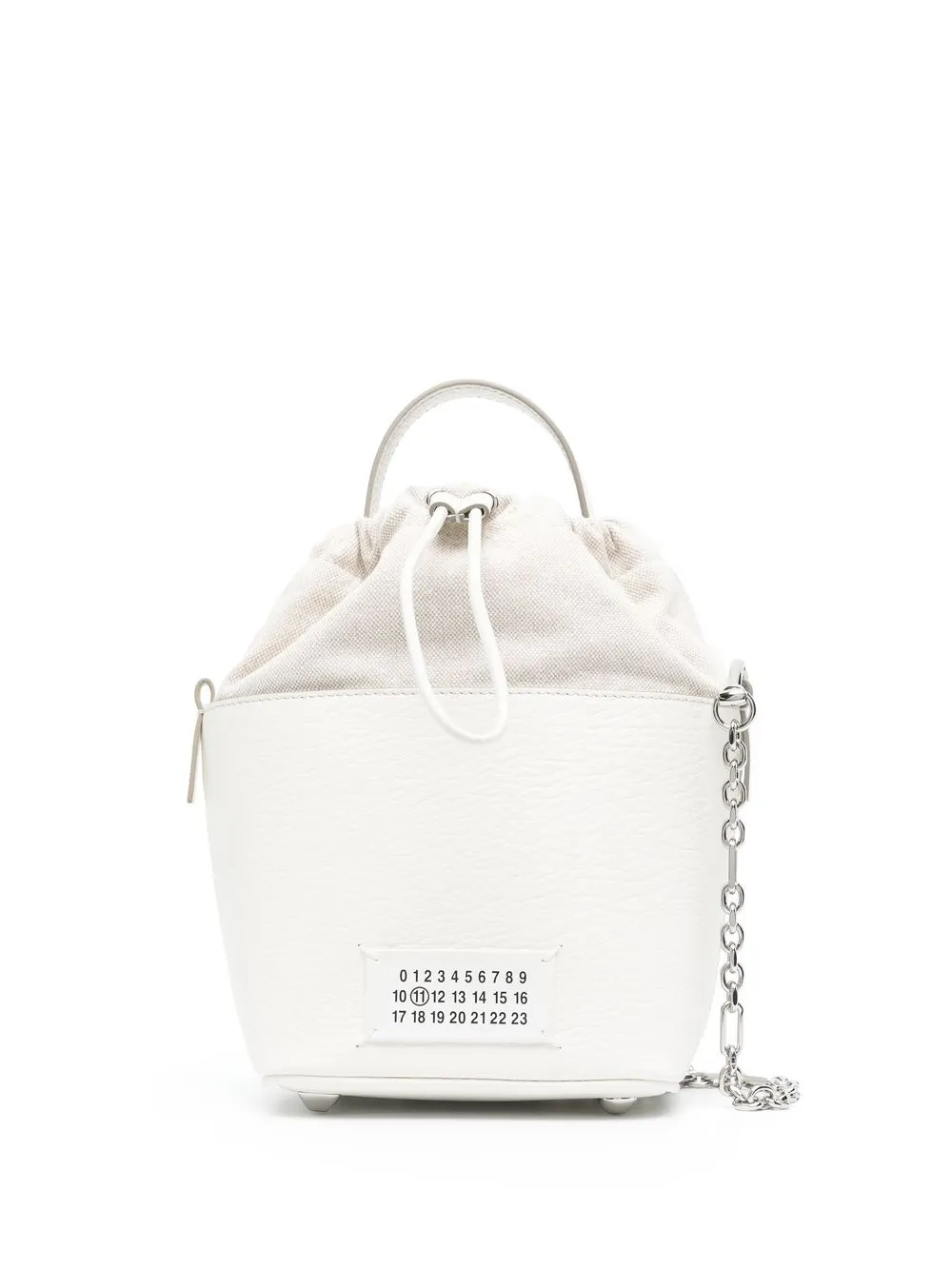 

Maison Margiela 5AC leather bucket bag - White