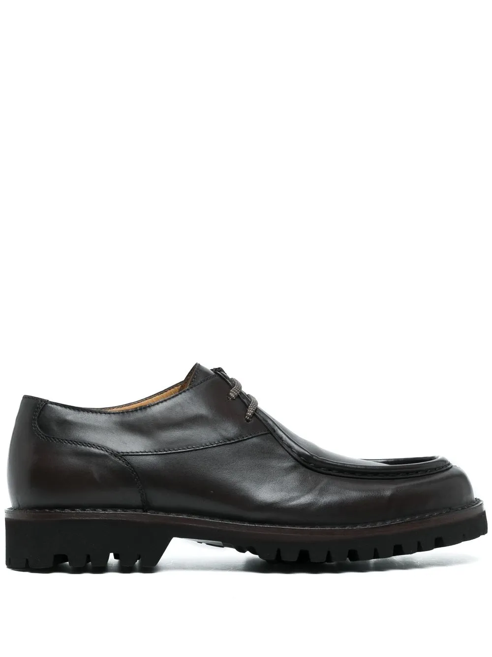 

Amedeo Testoni round toe lace-up shoes - Brown