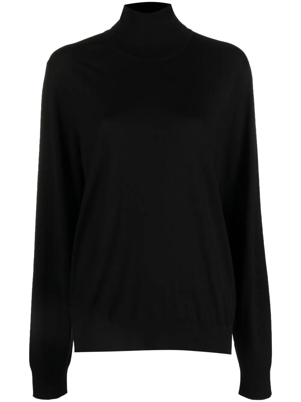 

The Row roll neck wool jumper - Black