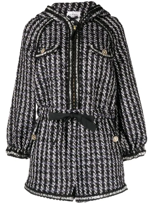 Combinaison en tweed à capuche - Edward Achour Paris - Modalova