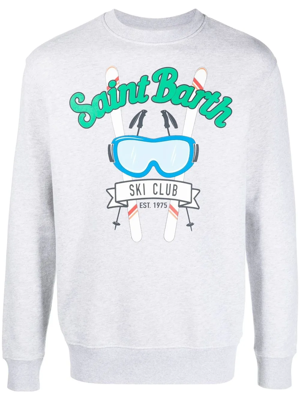 

MC2 Saint Barth sudadera con estampado gráfico - Gris