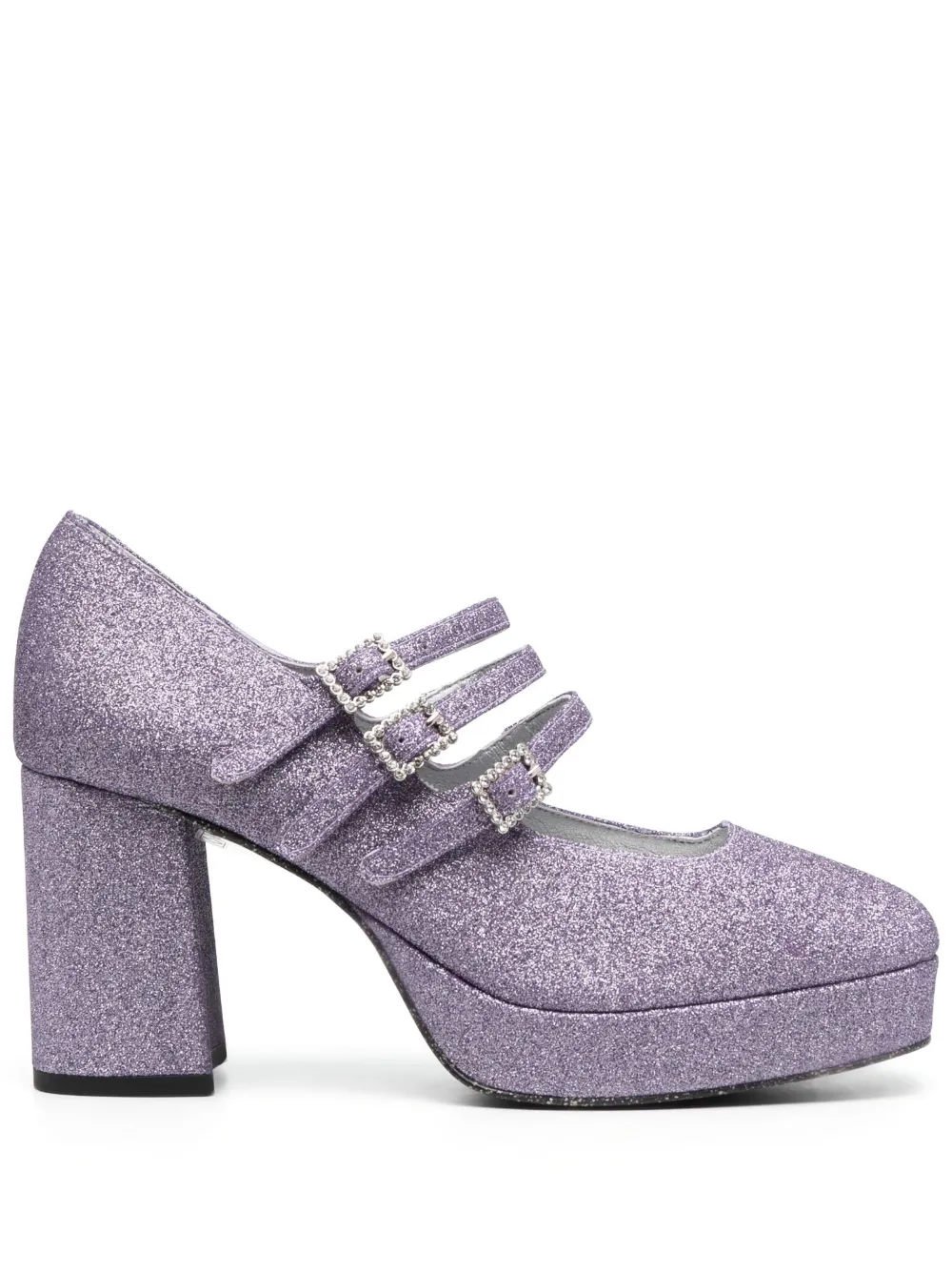 Carel Paris 80mm buckle-detail pumps Purple