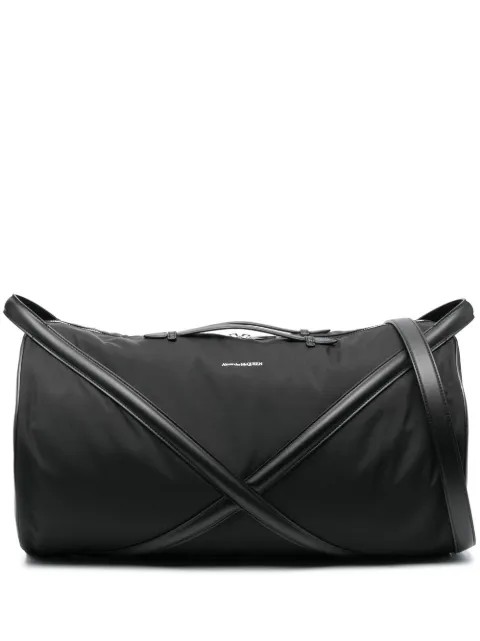 Alexander McQueen bolsa de viaje con tiras cruzadas 