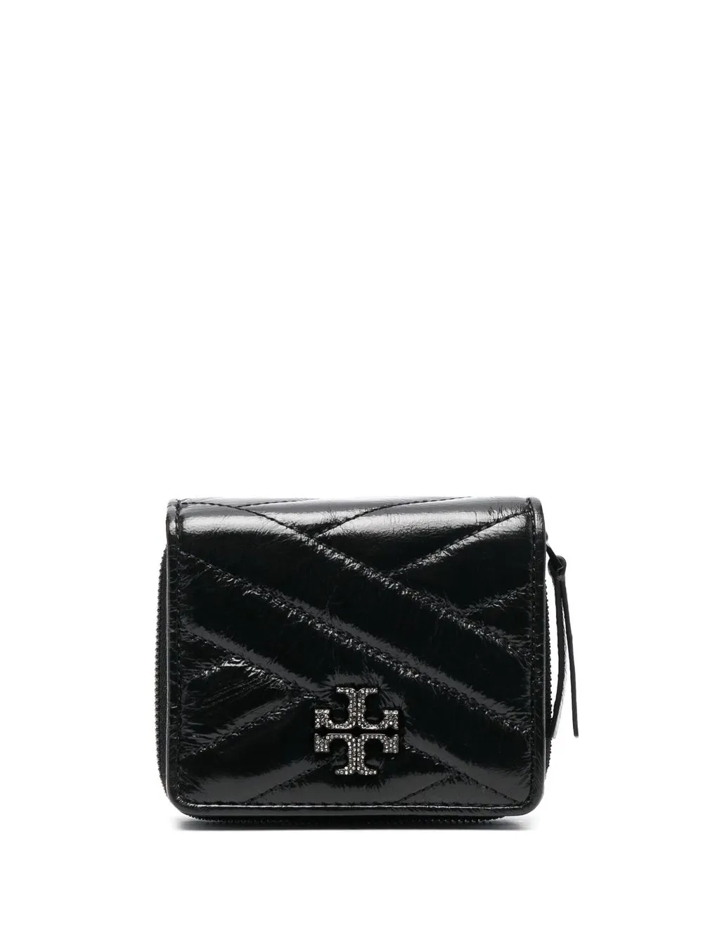 

Tory Burch logo-plaque quilted purse - Black