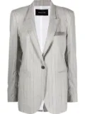 Fabiana Filippi pinstripe single-breasted blazer - Grey