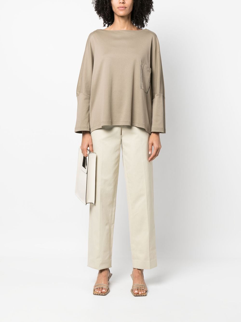 Fabiana Filippi Straight broek - Beige