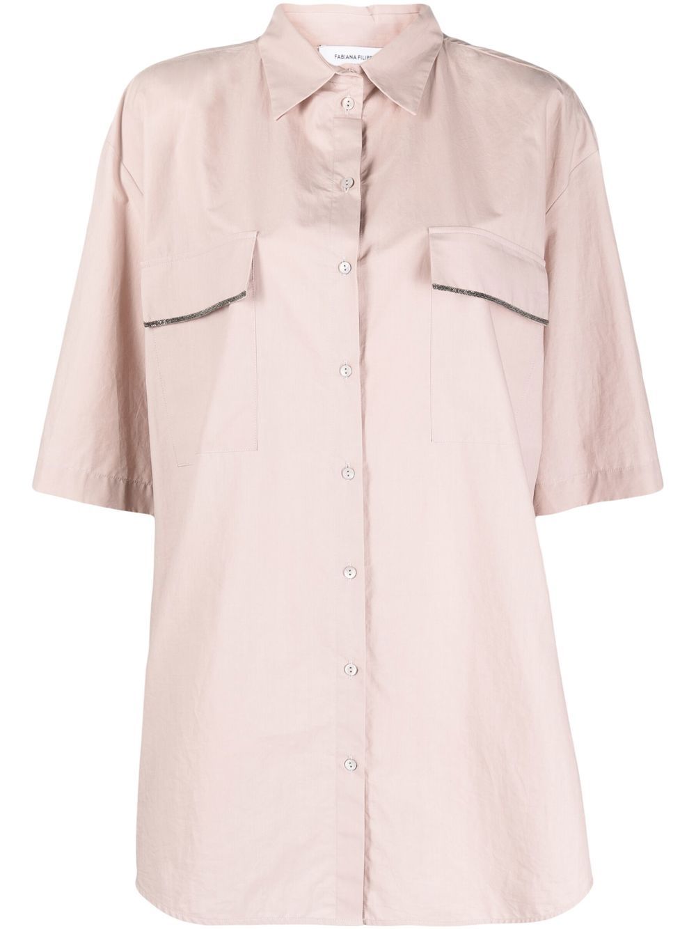 Fabiana Filippi Flap-pocket Detail Shirt In Pink