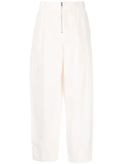 Fabiana Filippi high-waisted linen-silk blend trousers