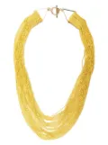 Fabiana Filippi layered bead necklace - Yellow