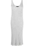 Fabiana Filippi sequin-embellished knitted midi dress - Grey