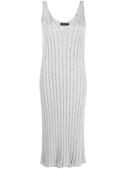 Fabiana Filippi sequin-embellished knitted midi dress