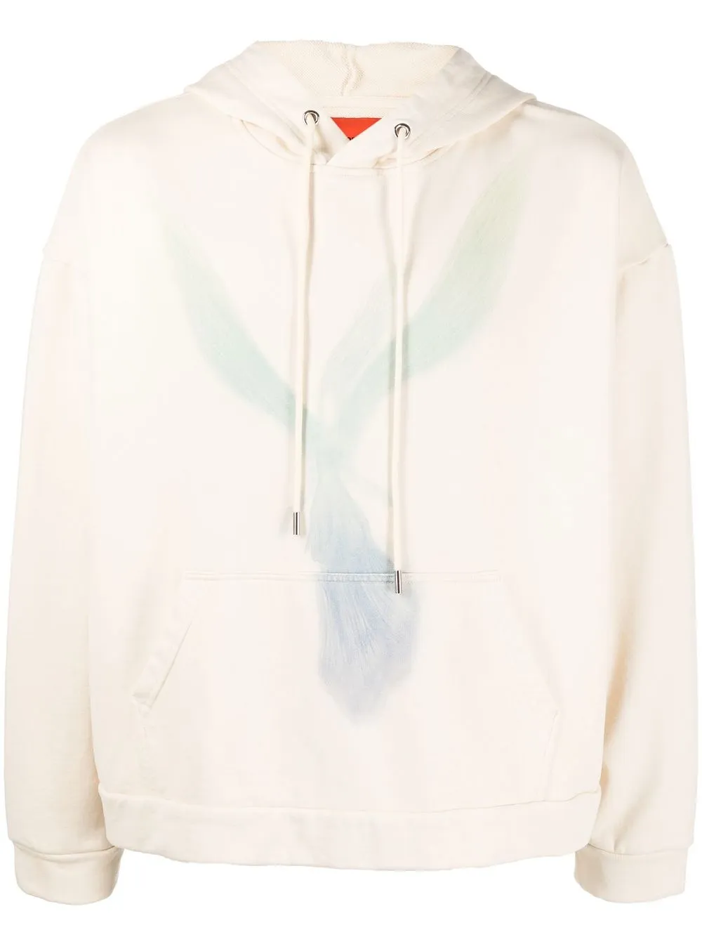 

Who Decides War frontal graphic print hoodie - Neutrals