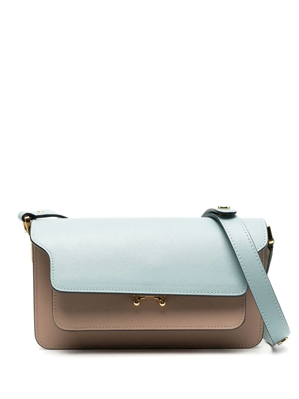 

Marni Trunk colour-block crossbody bag - Blue