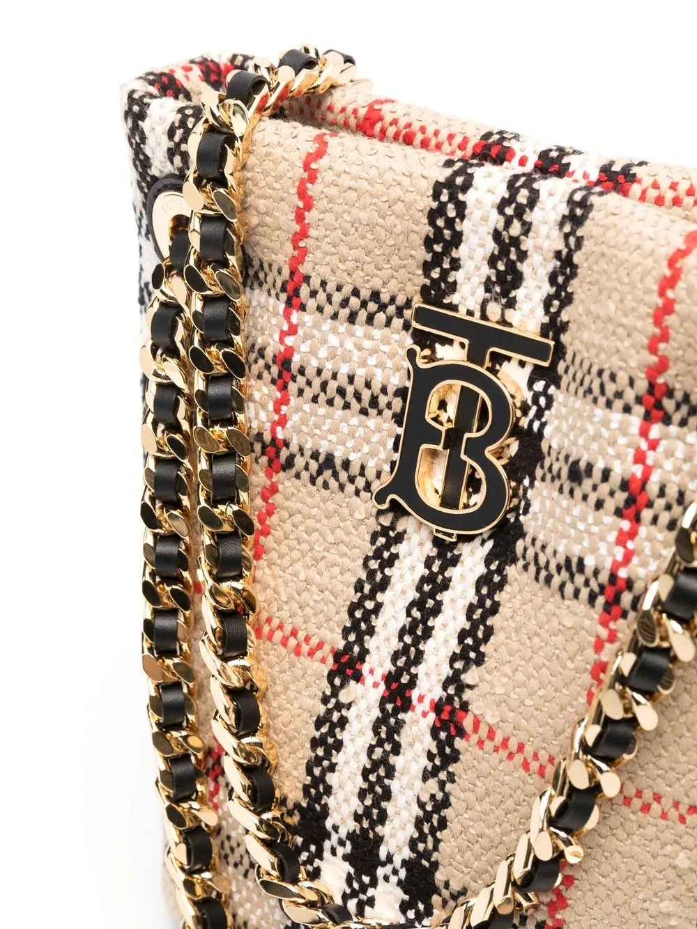 Burberry Vintage Check BouclÃ© Lola Bucket Bag - Farfetch
